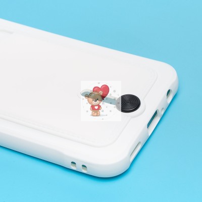 Чехол-накладка для Huawei P Smart 2019 (белый) - SC304 с картхолдером Чехол-накладка для Huawei P Smart 2019 (белый) - SC304 с картхолдером