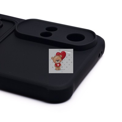 Чехол-накладка для Huawei Honor 90 lite (черный) - SC304 с картхолдером