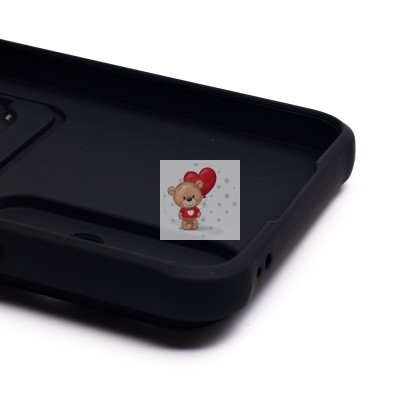 Чехол-накладка для Huawei Honor 90 lite (черный) - SC304 с картхолдером