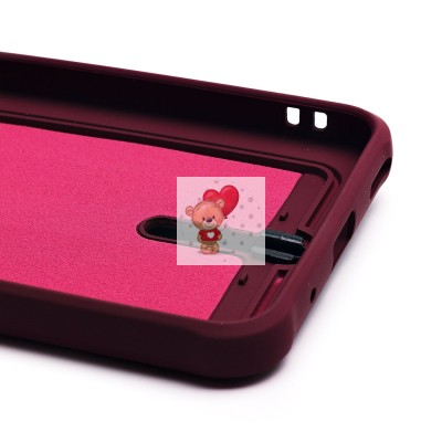 Чехол-накладка для Huawei Honor 90 lite (бордовый) - SC304 с картхолдером