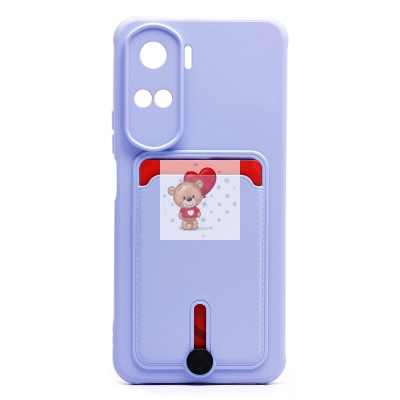 Чехол-накладка для Huawei Honor 90 lite (светло-фиолетовый) - SC304 с картхолдером Чехол-накладка для Huawei Honor 90 lite (светло-фиолетовый) - SC304 с картхолдером