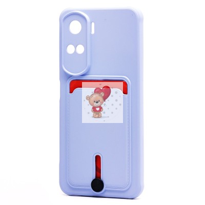 Чехол-накладка для Huawei Honor 90 lite (светло-фиолетовый) - SC304 с картхолдером