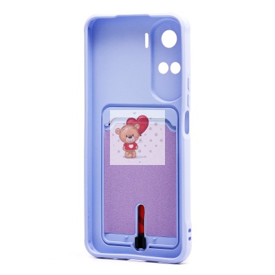 Чехол-накладка для Huawei Honor 90 lite (светло-фиолетовый) - SC304 с картхолдером