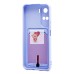 Чехол-накладка для Huawei Honor 90 lite (светло-фиолетовый) - SC304 с картхолдером