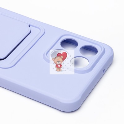 Чехол-накладка для Huawei Honor X6 (темно-фиолетовый) - SC304 с картхолдером