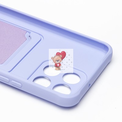 Чехол-накладка для Huawei Honor X6 (темно-фиолетовый) - SC304 с картхолдером