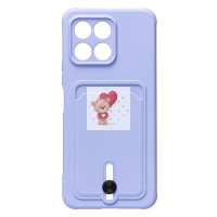 Чехол-накладка для Huawei Honor X6 (светло-фиолетовый) - SC304 с картхолдером Чехол-накладка для Huawei Honor X6 (светло-фиолетовый) - SC304 с картхолдером