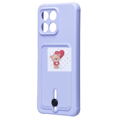 Чехол-накладка для Huawei Honor X6 (светло-фиолетовый) - SC304 с картхолдером Чехол-накладка для Huawei Honor X6 (светло-фиолетовый) - SC304 с картхолдером