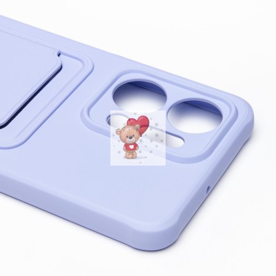 Чехол-накладка для Huawei Honor X7a (темно-фиолетовый) - SC304 с картхолдером Чехол-накладка для Huawei Honor X7a (темно-фиолетовый) - SC304 с картхолдером