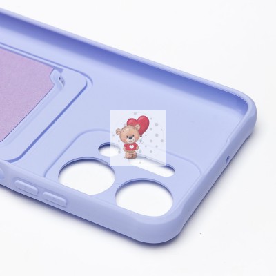 Чехол-накладка для Huawei Honor X7a (темно-фиолетовый) - SC304 с картхолдером Чехол-накладка для Huawei Honor X7a (темно-фиолетовый) - SC304 с картхолдером