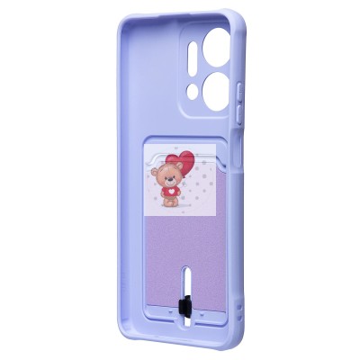 Чехол-накладка для Huawei Honor X7a (светло-фиолетовый) - SC304 с картхолдером Чехол-накладка для Huawei Honor X7a (светло-фиолетовый) - SC304 с картхолдером