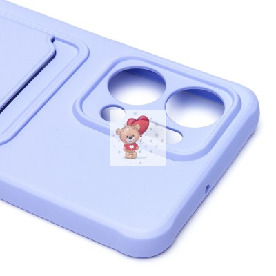 Чехол-накладка для Huawei Honor X7a (светло-фиолетовый) - SC304 с картхолдером Чехол-накладка для Huawei Honor X7a (светло-фиолетовый) - SC304 с картхолдером