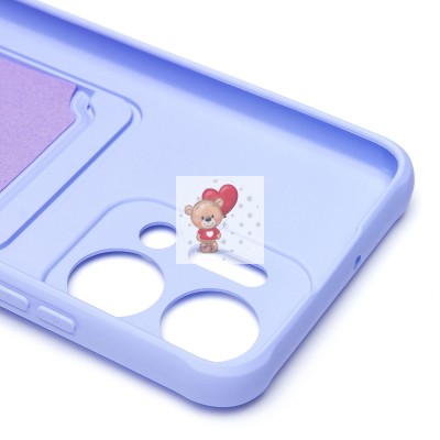 Чехол-накладка для Huawei Honor X7a (светло-фиолетовый) - SC304 с картхолдером Чехол-накладка для Huawei Honor X7a (светло-фиолетовый) - SC304 с картхолдером