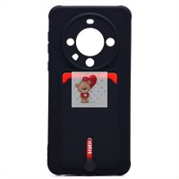 Чехол-накладка для Huawei Mate 60 Pro (черный) - SC304 с картхолдером Чехол-накладка для Huawei Mate 60 Pro (черный) - SC304 с картхолдером