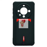 Чехол-накладка для Huawei Mate 60 Pro+ (темно-зеленый) - SC304 с картхолдером Чехол-накладка для Huawei Mate 60 Pro+ (темно-зеленый) - SC304 с картхолдером