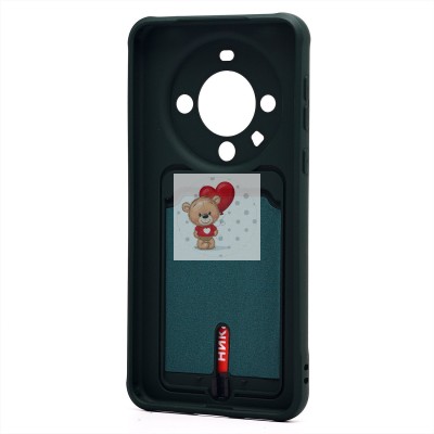 Чехол-накладка для Huawei Mate 60 Pro+ (темно-зеленый) - SC304 с картхолдером