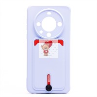 Чехол-накладка для Huawei Mate 60 Pro+ (светло-фиолетовый) - SC304 с картхолдером