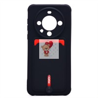 Чехол-накладка для Huawei Mate 60 (черный) - SC304 с картхолдером Чехол-накладка для Huawei Mate 60 (черный) - SC304 с картхолдером
