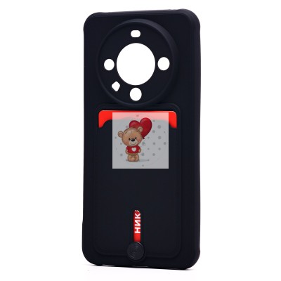 Чехол-накладка для Huawei Mate 60 (черный) - SC304 с картхолдером