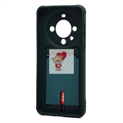 Чехол-накладка для Huawei Mate 60 (темно-зеленый) - SC304 с картхолдером Чехол-накладка для Huawei Mate 60 (темно-зеленый) - SC304 с картхолдером