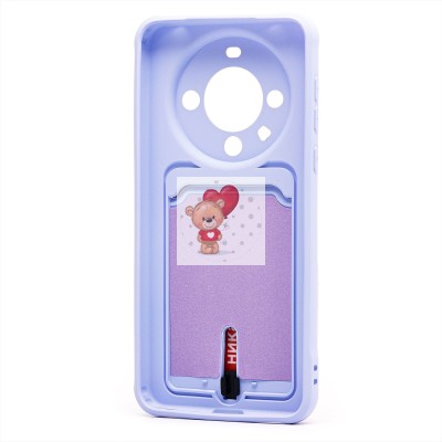 Чехол-накладка для Huawei Mate 60 (светло-фиолетовый) - SC304 с картхолдером