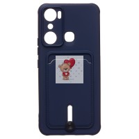 Чехол-накладка для infinix HOT 20i (темно-синий) - SC304 с картхолдером Чехол-накладка для infinix HOT 20i (темно-синий) - SC304 с картхолдером