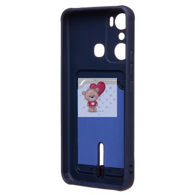 Чехол-накладка для infinix HOT 20i (темно-синий) - SC304 с картхолдером Чехол-накладка для infinix HOT 20i (темно-синий) - SC304 с картхолдером