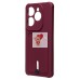 Чехол-накладка для Infinix Hot 40 Pro (бордовый) - SC304 с картхолдером Чехол-накладка для Infinix Hot 40 Pro (бордовый) - SC304 с картхолдером
