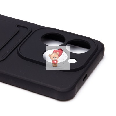 Чехол-накладка для Infinix Hot 40 (черный) - SC304 с картхолдером Чехол-накладка для Infinix Hot 40 (черный) - SC304 с картхолдером