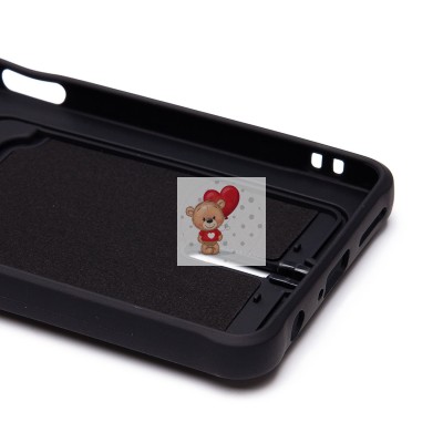 Чехол-накладка для Infinix Hot 40 (черный) - SC304 с картхолдером Чехол-накладка для Infinix Hot 40 (черный) - SC304 с картхолдером