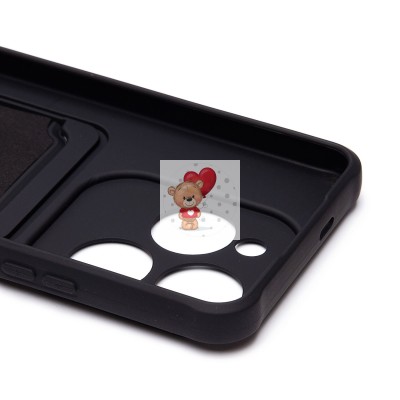 Чехол-накладка для Infinix Hot 40 (черный) - SC304 с картхолдером Чехол-накладка для Infinix Hot 40 (черный) - SC304 с картхолдером