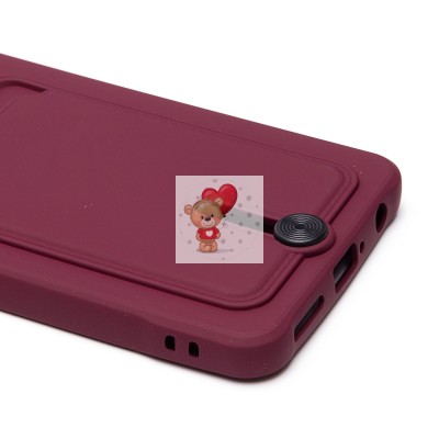 Чехол-накладка для Infinix Hot 40 (бордовый) - SC304 с картхолдером Чехол-накладка для Infinix Hot 40 (бордовый) - SC304 с картхолдером