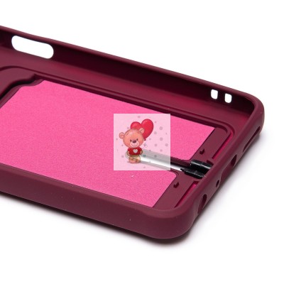 Чехол-накладка для Infinix Hot 40 (бордовый) - SC304 с картхолдером Чехол-накладка для Infinix Hot 40 (бордовый) - SC304 с картхолдером