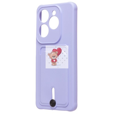 Чехол-накладка для Infinix Hot 40 (светло-фиолетовый) - SC304 с картхолдером Чехол-накладка для Infinix Hot 40 (светло-фиолетовый) - SC304 с картхолдером