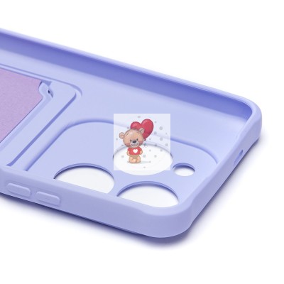 Чехол-накладка для Infinix Hot 40 (светло-фиолетовый) - SC304 с картхолдером Чехол-накладка для Infinix Hot 40 (светло-фиолетовый) - SC304 с картхолдером