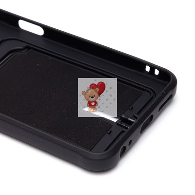 Чехол-накладка для Infinix Hot 40i (черный) - SC304 с картхолдером