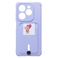 Чехол-накладка для Infinix Hot 40i (светло-фиолетовый) - SC304 с картхолдером Чехол-накладка для Infinix Hot 40i (светло-фиолетовый) - SC304 с картхолдером