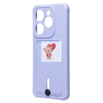 Чехол-накладка для Infinix Hot 40i (светло-фиолетовый) - SC304 с картхолдером Чехол-накладка для Infinix Hot 40i (светло-фиолетовый) - SC304 с картхолдером