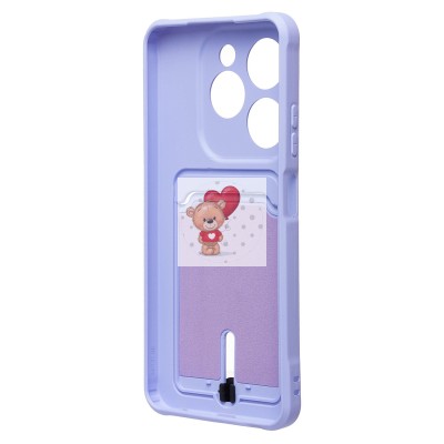 Чехол-накладка для Infinix Hot 40i (светло-фиолетовый) - SC304 с картхолдером Чехол-накладка для Infinix Hot 40i (светло-фиолетовый) - SC304 с картхолдером