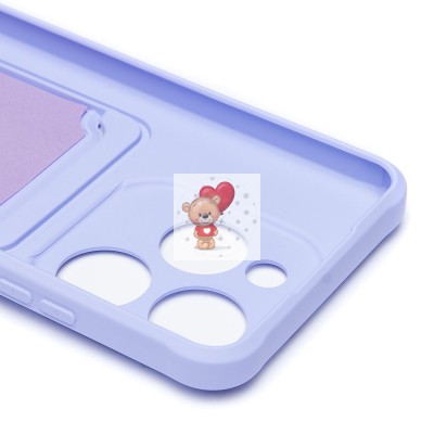 Чехол-накладка для Infinix Hot 40i (светло-фиолетовый) - SC304 с картхолдером Чехол-накладка для Infinix Hot 40i (светло-фиолетовый) - SC304 с картхолдером