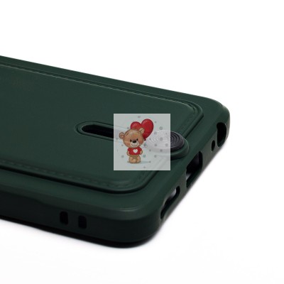 Чехол-накладка для Infinix Hot 50 4G (темно-зеленый) - SC304 с картхолдером