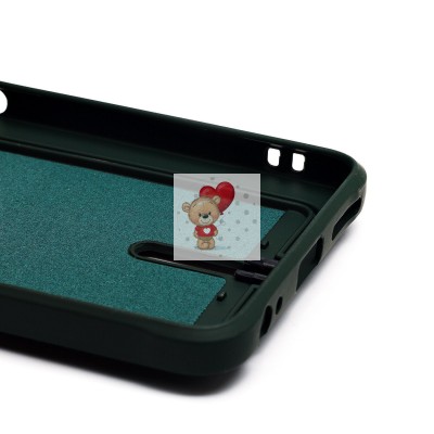 Чехол-накладка для Infinix Hot 50 4G (темно-зеленый) - SC304 с картхолдером