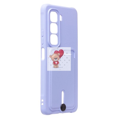 Чехол-накладка для Infinix Hot 50 4G (светло-фиолетовый) - SC304 с картхолдером