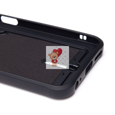 Чехол-накладка для Infinix Hot 50i (черный) - SC304 с картхолдером