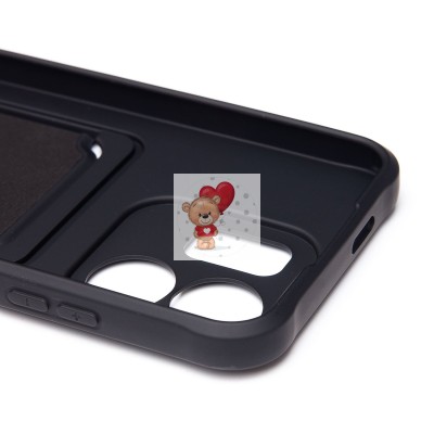 Чехол-накладка для Infinix Hot 50i (черный) - SC304 с картхолдером