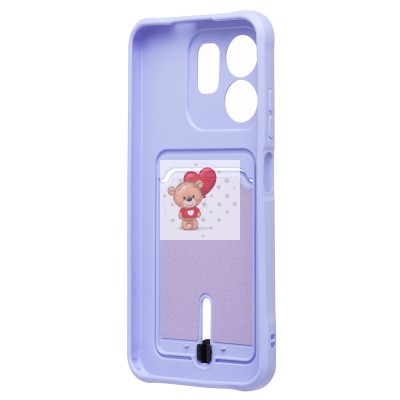 Чехол-накладка для Infinix Hot 50i (светло-фиолетовый) - SC304 с картхолдером