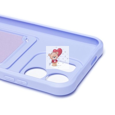 Чехол-накладка для Infinix Hot 50i (светло-фиолетовый) - SC304 с картхолдером