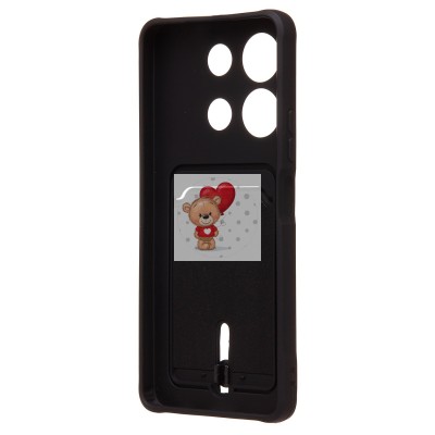 Чехол-накладка для Infinix Note 30 4G (черный) - SC304 с картхолдером Чехол-накладка для Infinix Note 30 4G (черный) - SC304 с картхолдером