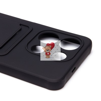 Чехол-накладка для Infinix Note 30 4G (черный) - SC304 с картхолдером Чехол-накладка для Infinix Note 30 4G (черный) - SC304 с картхолдером