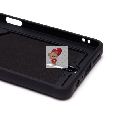 Чехол-накладка для Infinix Note 30 4G (черный) - SC304 с картхолдером Чехол-накладка для Infinix Note 30 4G (черный) - SC304 с картхолдером